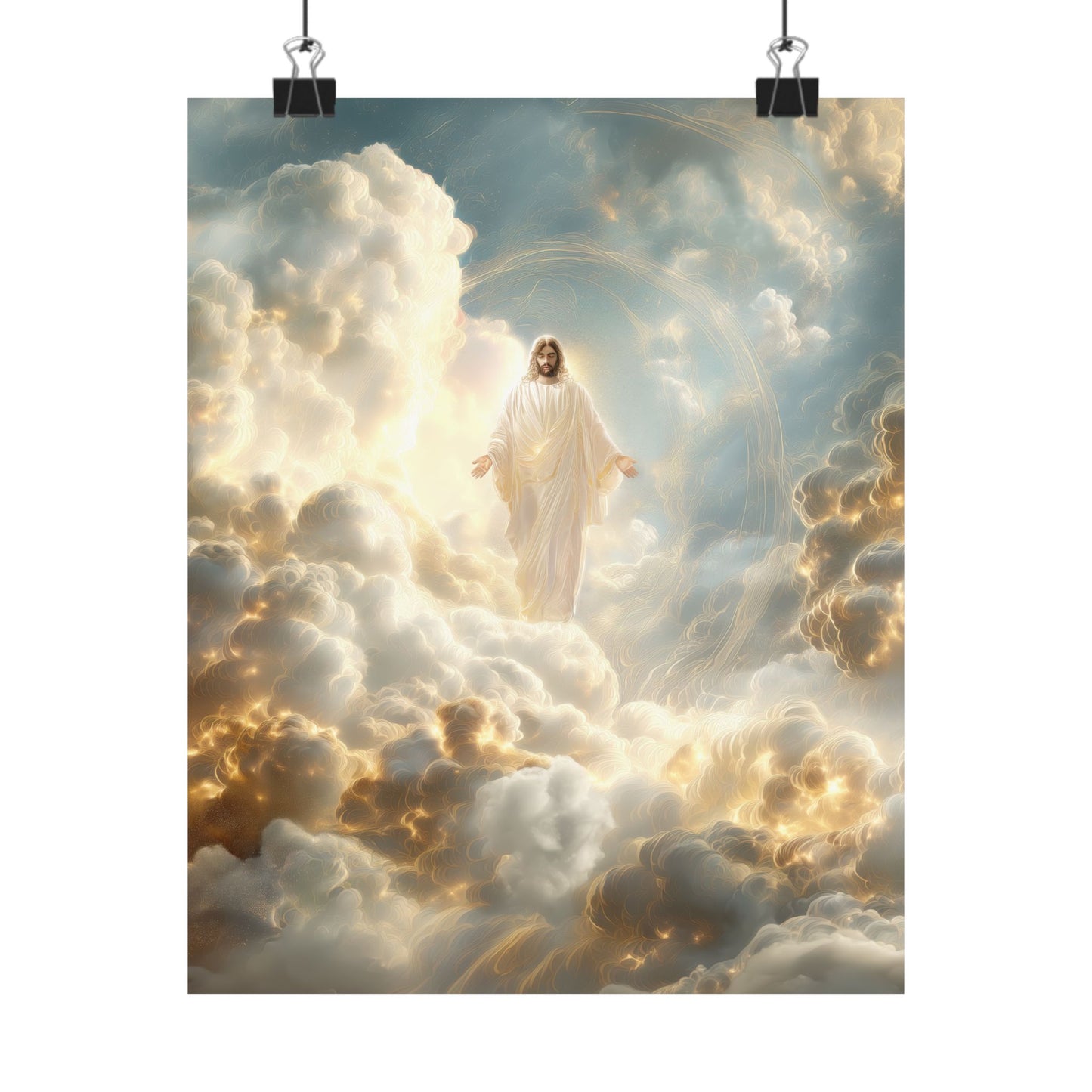 Jesus Light of the World - Canvas and Poster, Jesus Light, Religious Home Decor, Faith-Based Gift, Spiritual Artwork, Christian Wall Decor