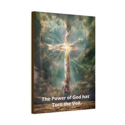 Jesus Cross Art - Canvas & Poster Print, Religious Decor, Spiritual Wall Art, Christian Home Decor, Faith-Based Gift