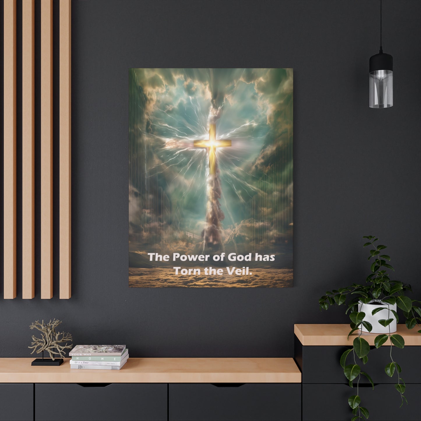 Jesus Cross Art - Canvas & Poster Print, Religious Decor, Spiritual Wall Art, Christian Home Decor, Faith-Based Gift