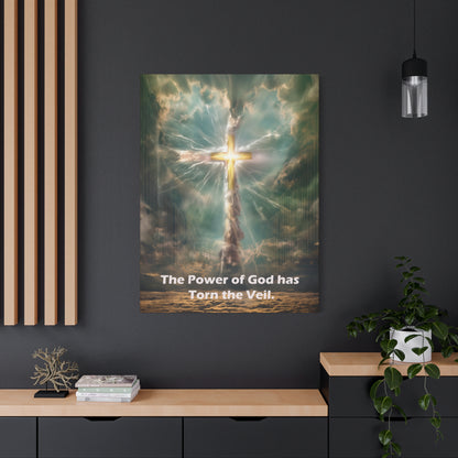 Jesus Cross Art - Canvas & Poster Print, Religious Decor, Spiritual Wall Art, Christian Home Decor, Faith-Based Gift