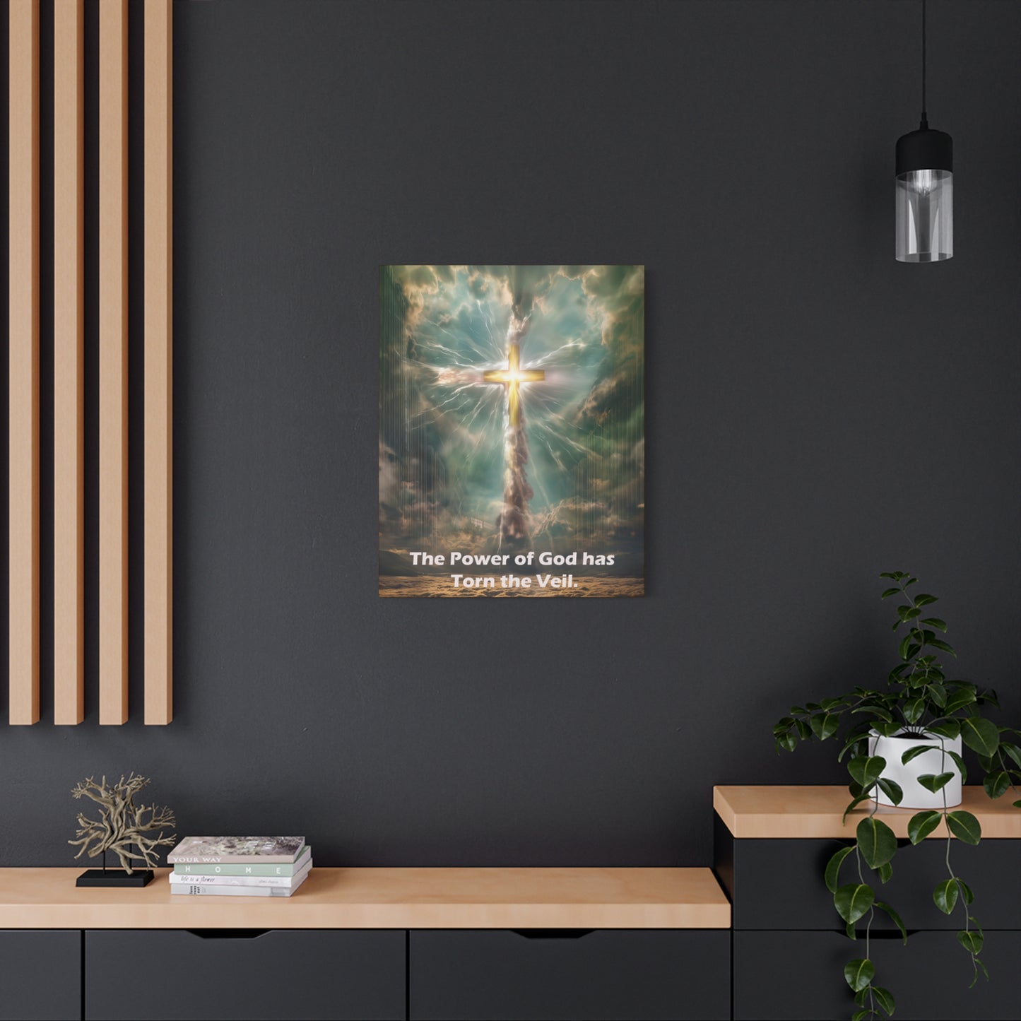 Jesus Cross Art - Canvas & Poster Print, Religious Decor, Spiritual Wall Art, Christian Home Decor, Faith-Based Gift
