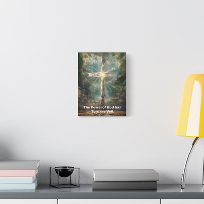 Jesus Cross Art - Canvas & Poster Print, Religious Decor, Spiritual Wall Art, Christian Home Decor, Faith-Based Gift