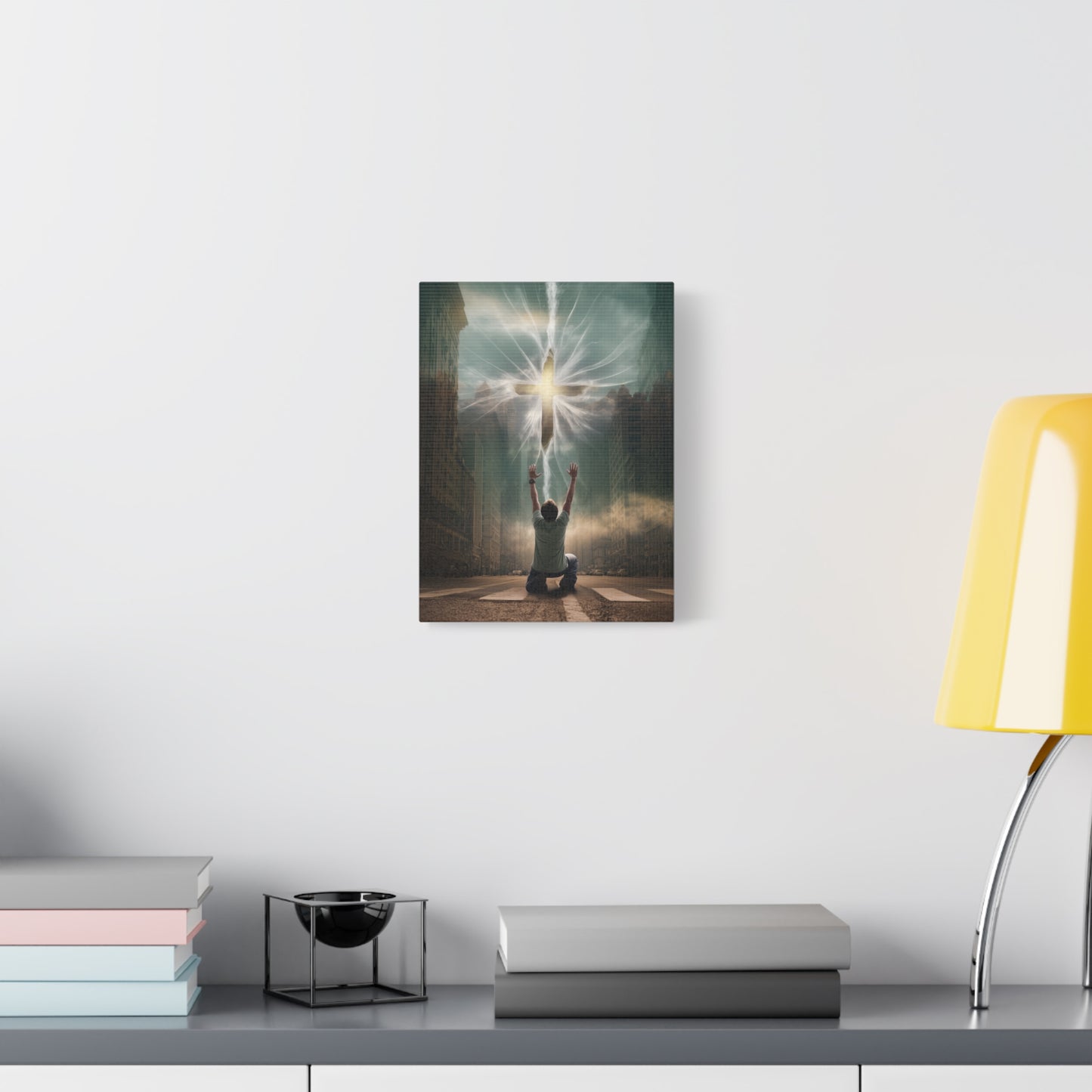 God Tore the Veil - Canvas & Poster Art, Jesus Cross Wall Art, Christian Decor, Spiritual Home Decor, Faith-Based Gift