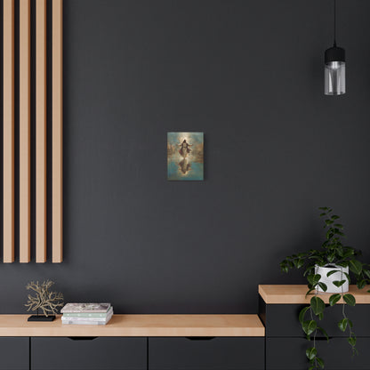 Jesus Walking on Water - Canvas & Poster Prints, Spiritual Wall Decor, Divine Light Modern Canvas Art, Religious Decor, Faith-Based Art, Christian Gift