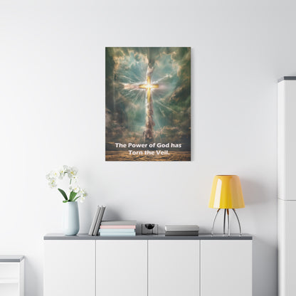 Jesus Cross Art - Canvas & Poster Print, Religious Decor, Spiritual Wall Art, Christian Home Decor, Faith-Based Gift