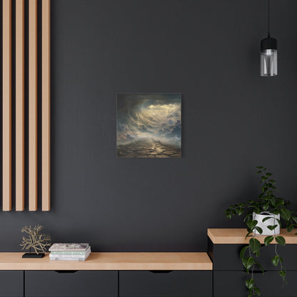 Sky and Pathway Artwork - Canvas & Poster Prints, Dreamy Landscape Canvas, Clouds Home Decor, Sky and Pathway Artwork