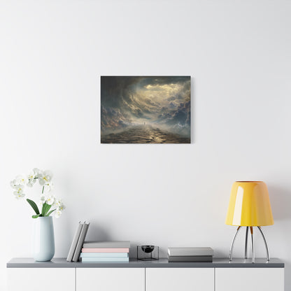 Sky and Pathway Artwork - Canvas & Poster Prints, Dreamy Landscape Canvas, Clouds Home Decor, Sky and Pathway Artwork