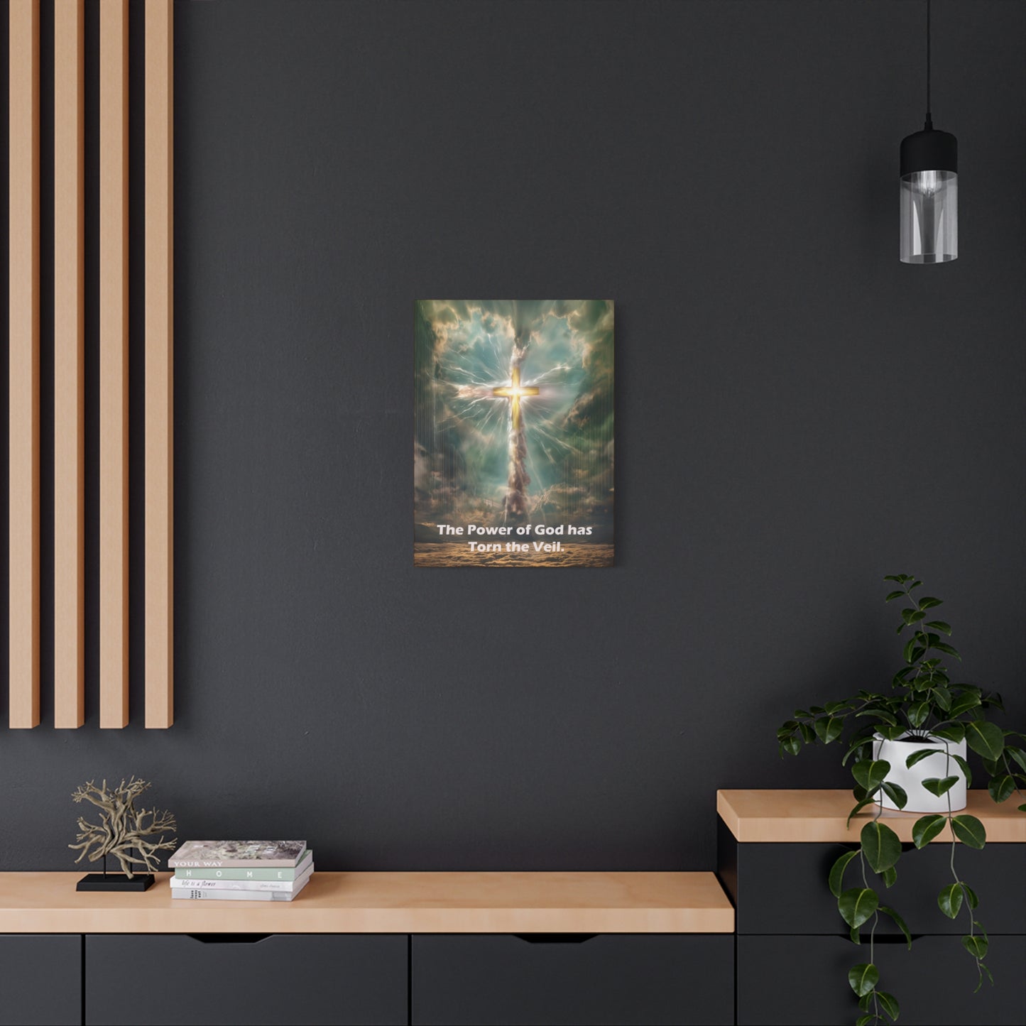 Jesus Cross Art - Canvas & Poster Print, Religious Decor, Spiritual Wall Art, Christian Home Decor, Faith-Based Gift