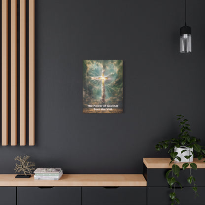 Jesus Cross Art - Canvas & Poster Print, Religious Decor, Spiritual Wall Art, Christian Home Decor, Faith-Based Gift