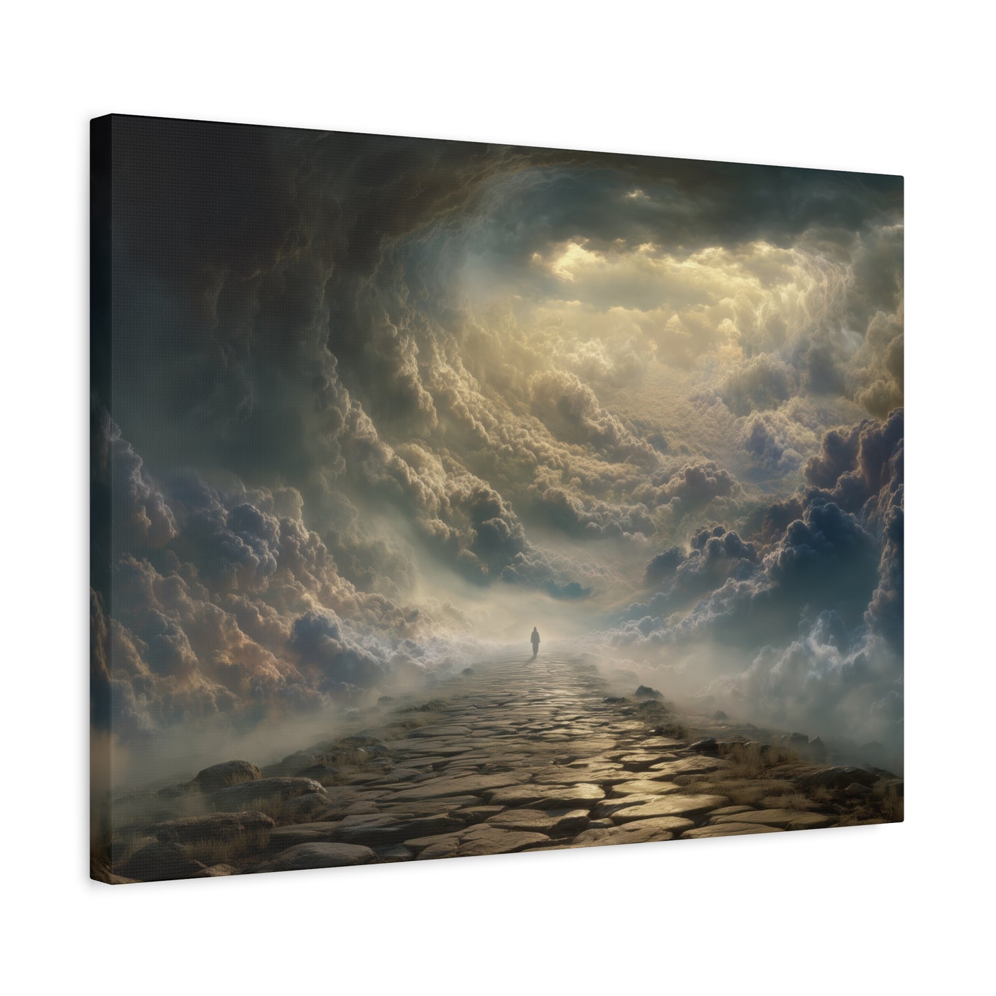 Sky and Pathway Artwork - Canvas & Poster Prints, Dreamy Landscape Canvas, Clouds Home Decor, Sky and Pathway Artwork