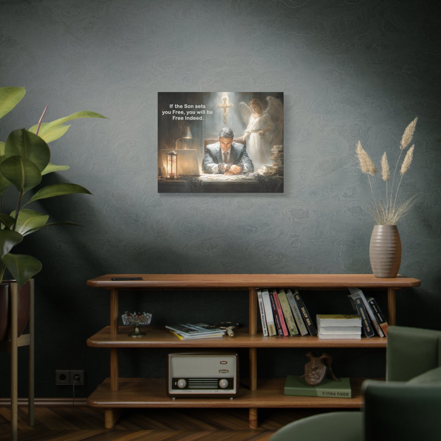 Jesus Cross Art - Canvas & Poster, Religious Decor, Spiritual Wall Art, Christian Home Decor, Religious Quote, Faith-Based Gift
