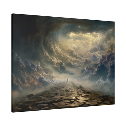 Sky and Pathway Artwork - Canvas & Poster Prints, Dreamy Landscape Canvas, Clouds Home Decor, Sky and Pathway Artwork