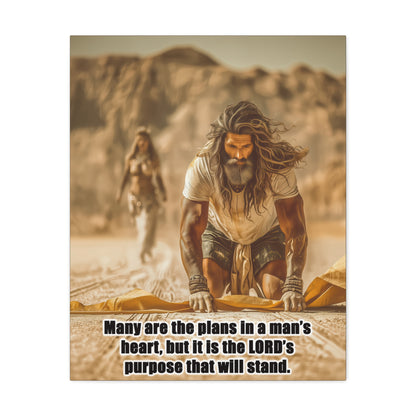 Elijah Canvas Art - Canvas & Poster Print, Bible Quote Wall Decor, Faith-Inspired Home Decor, Gift for Believers, Christian Wall Art