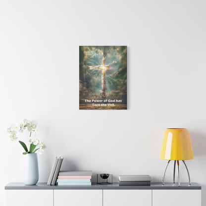 Jesus Cross Art - Canvas & Poster Print, Religious Decor, Spiritual Wall Art, Christian Home Decor, Faith-Based Gift