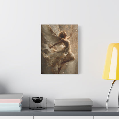 Flying Angel Wall Art - Canvas & Poster Print, Religious Art, Christian Wall Decor, Faith-based Home Decor