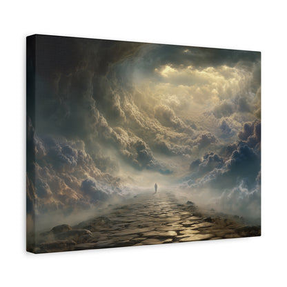 Sky and Pathway Artwork - Canvas & Poster Prints, Dreamy Landscape Canvas, Clouds Home Decor, Sky and Pathway Artwork