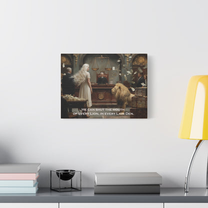 Lion Den Design - Canvas & Poster Prints, Religious Canvas Wall Art, Christian Inspirational Quote, Faith-based Home Decor, Unique Gift ideas, Motivational Quote
