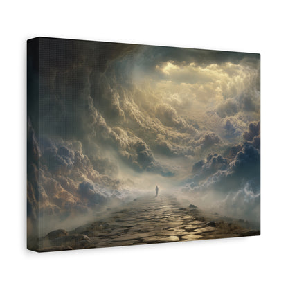 Sky and Pathway Artwork - Canvas & Poster Prints, Dreamy Landscape Canvas, Clouds Home Decor, Sky and Pathway Artwork