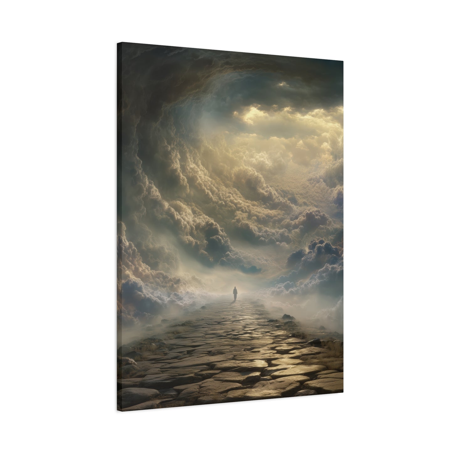 Sky and Pathway Artwork - Canvas & Poster Prints, Dreamy Landscape Canvas, Clouds Home Decor, Sky and Pathway Artwork