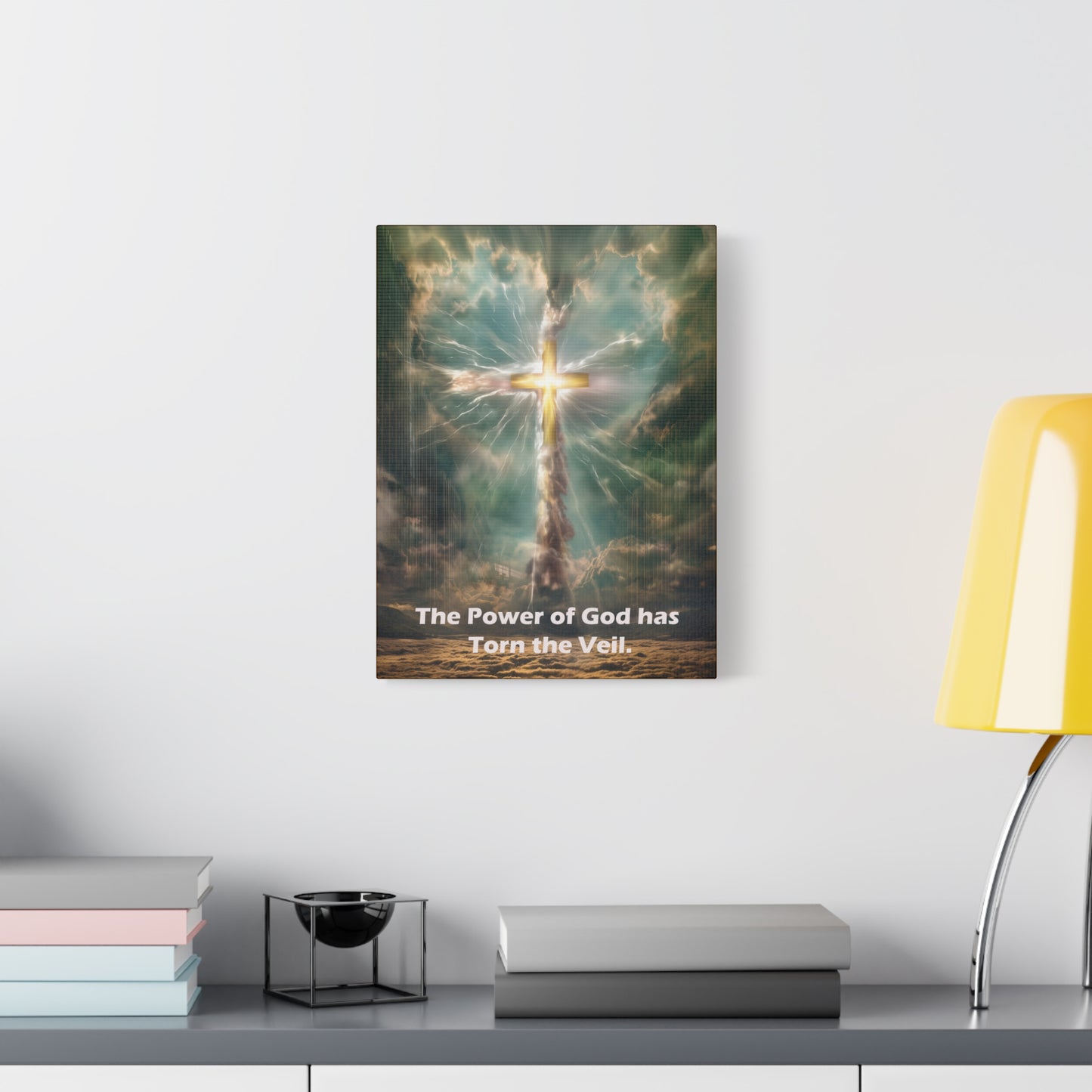 Jesus Cross Art - Canvas & Poster Print, Religious Decor, Spiritual Wall Art, Christian Home Decor, Faith-Based Gift