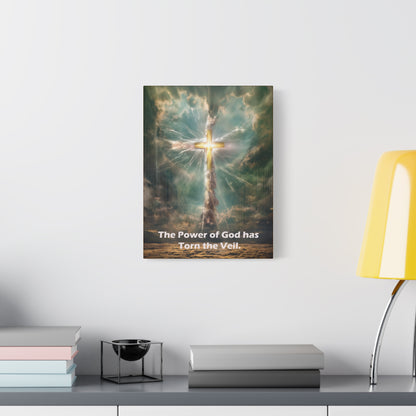 Jesus Cross Art - Canvas & Poster Print, Religious Decor, Spiritual Wall Art, Christian Home Decor, Faith-Based Gift