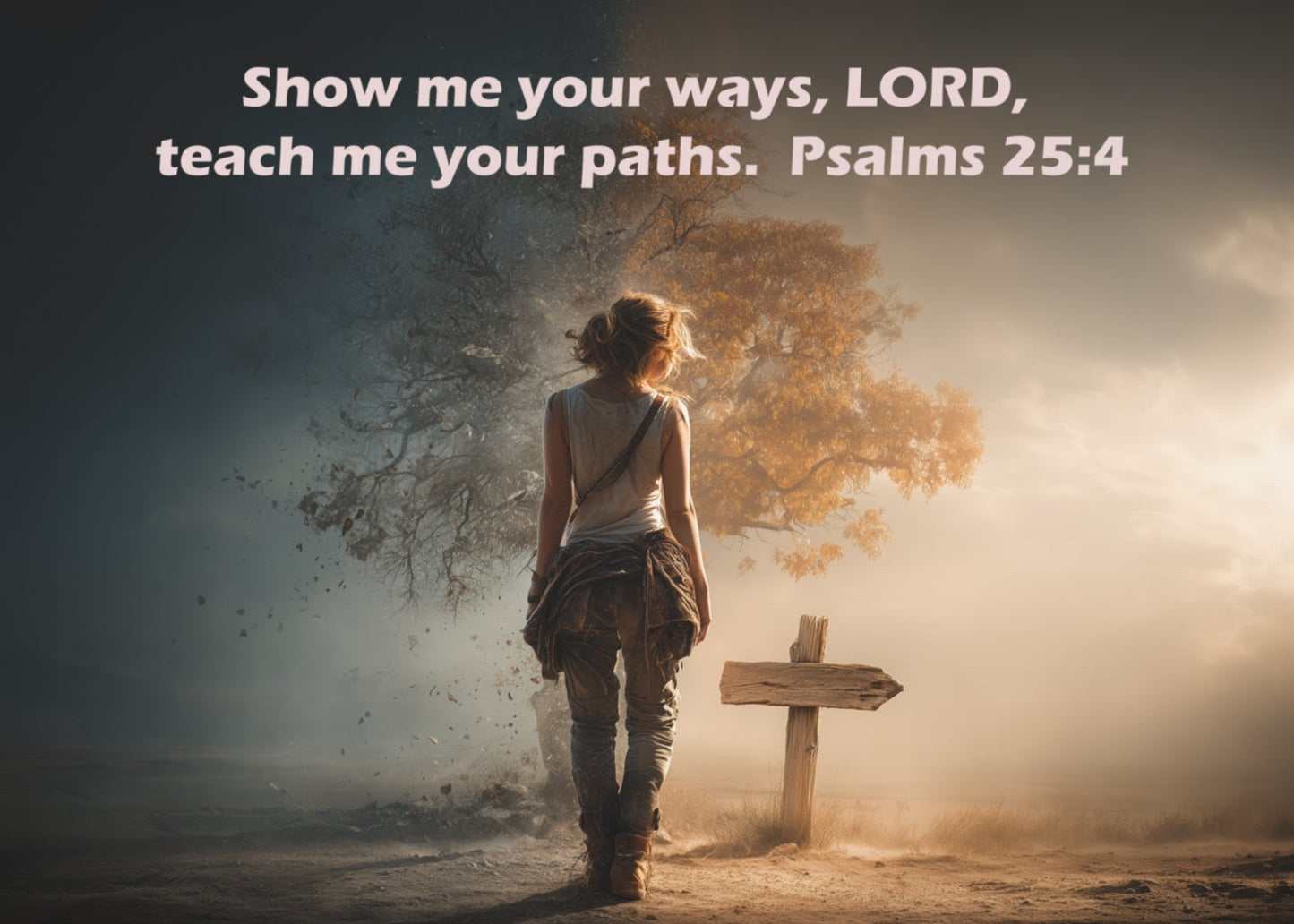 Christian Art - Canvas & Poster Prints, God Showing Sign, Spiritual Wall Decor, Bible Verse Home Decoration, Christian Gift, Faith-based Artwork