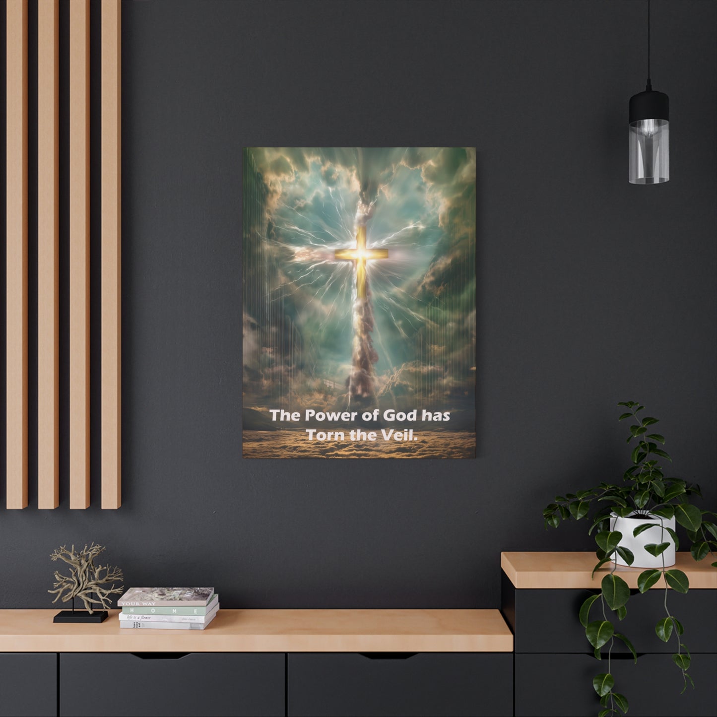Jesus Cross Art - Canvas & Poster Print, Religious Decor, Spiritual Wall Art, Christian Home Decor, Faith-Based Gift