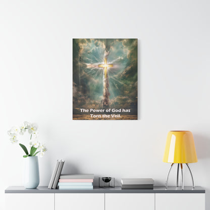 Jesus Cross Art - Canvas & Poster Print, Religious Decor, Spiritual Wall Art, Christian Home Decor, Faith-Based Gift