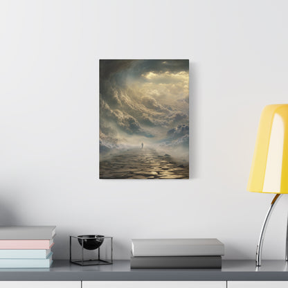 Sky and Pathway Artwork - Canvas & Poster Prints, Dreamy Landscape Canvas, Clouds Home Decor, Sky and Pathway Artwork