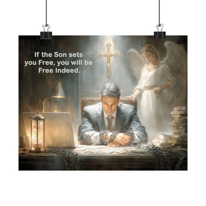 Jesus Cross Art - Canvas & Poster, Religious Decor, Spiritual Wall Art, Christian Home Decor, Religious Quote, Faith-Based Gift